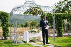 Wedding Ceremony in Tuscany Italy, famiglia Byuccellett