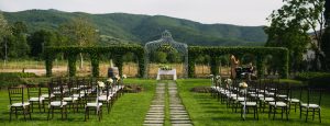 Outdoor wedding venue Tuscany